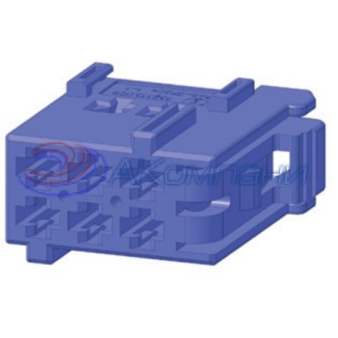 КДПА.732313.009 Колодка гнездовая 6-контактная 2,8мм, синяя (аналог Tyco 1-965640-1)